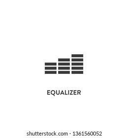 equalizer icon vector. equalizer sign on white background. equalizer icon for web and app