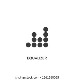 equalizer icon vector. equalizer sign on white background. equalizer icon for web and app