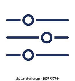 Equalizer icon vector sign and symbols
