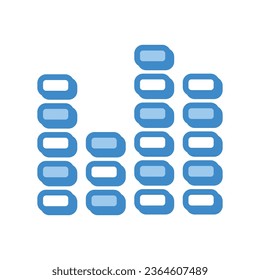 Equalizer icon vector stock illustration