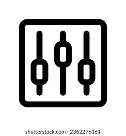 equalizer icon. vector icon for your website, mobile, presentation, and logo design.