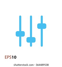 Equalizer icon for web and mobile