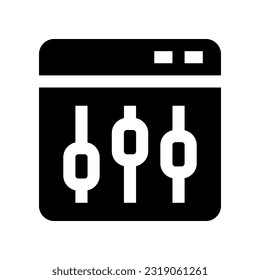 Equalizer Icon für Ihre Website, Ihr Handy, Ihre Präsentation und Ihr Logo-Design.