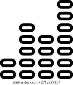 Vektorgrafik des Ausgleichs-Liniensymbols