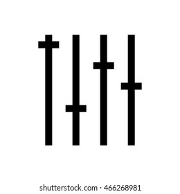 Equalizer line icon. Pixel perfect fully editable vector icon suitable for websites, info graphics and print media.