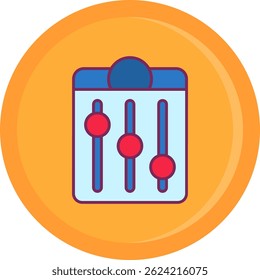 Design de ícone de vetor Linha do equalizador