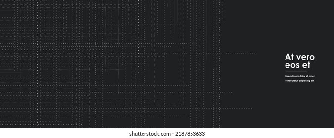 Equalizer lines. Vector repeat dotted lines doodle trendy. Modern design element on banner