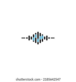 Equalizer logo -  Colorful Equalizer logo vector