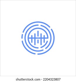 equalizer logo design vector sign