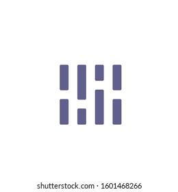 equalizer logo design vector template sign icon