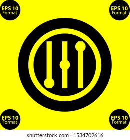 Equalizer logo is a simple logo or icon, compatible for any company.