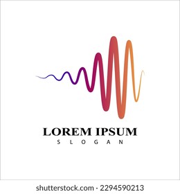 logotipo de ecualizador y diseño de símbolos