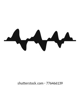 Equalizer media icon. Simple illustration of equalizer media vector icon for web