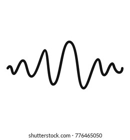 Equalizer melody radio icon. Simple illustration of equalizer melody radio vector icon for web