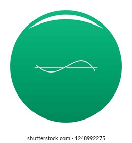 Equalizer meter icon. Simple illustration of equalizer meter vector icon for any design green