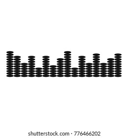 Equalizer music icon. Simple illustration of equalizer music vector icon for web