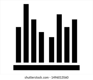 equalizer music line icon vectors eps10