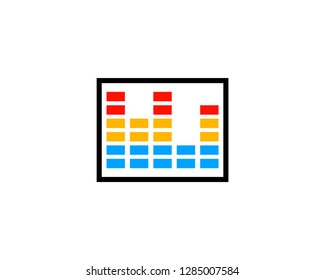 Equalizer Music Logo Design Template