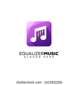 Equalizer music logo ready to use mobile apps