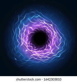 Equalizer for music, showing sound waves with music waves and rhythm, concept equalizer music background. Electronic music equalizer abstract background. Sound visualization