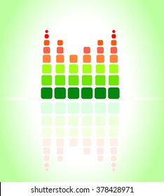 equalizer music sound background graphic design