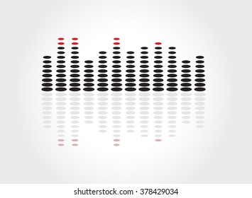 equalizer music sound background graphic design