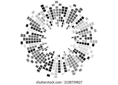 equalizer music sound wave circle vector symbol icon.