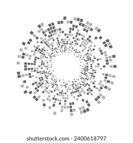 icono de símbolo vector de círculo de onda de sonido de música ecualizador