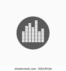 equalizer music sound wave icon