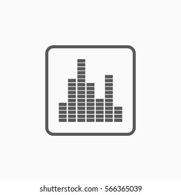 equalizer music sound wave icon