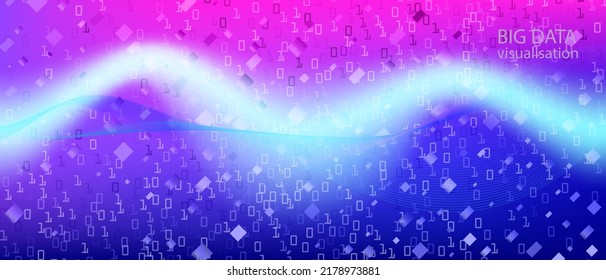 Equalizer Music Vector Presentation. Fractal Flow Code Computing Abstract Modern Template. Punk Equalizer Slide. Blue Purple Pink Background. Matrix Falling Binary Code. Equalizer Music Banner