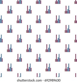 Equalizer pattern in cartoon style. Seamless pattern vector illustration