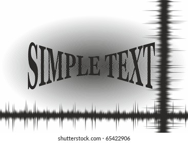Equalizer. Radio waves. Abstract vector background with space for your text.