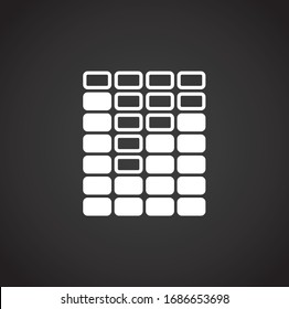 Equalizer related icons set on background for graphic and web design. Creative illustration concept symbol for web or mobile app.