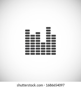 Equalizer related icons set on background for graphic and web design. Creative illustration concept symbol for web or mobile app.