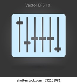 equalizer in retro style vector illustration