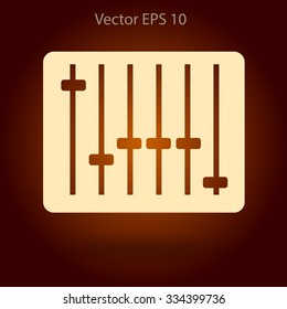 equalizer in retro style vector illustration