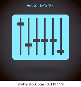 equalizer in retro style vector illustration