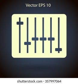 equalizer in retro style vector illustration