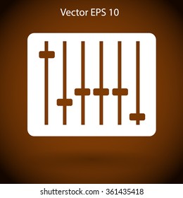 equalizer in retro style vector illustration