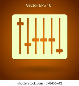 equalizer in retro style vector illustration