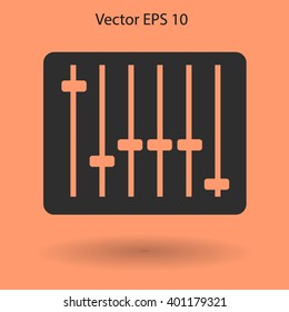 equalizer in retro style vector illustration