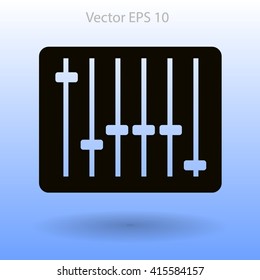 equalizer in retro style vector illustration