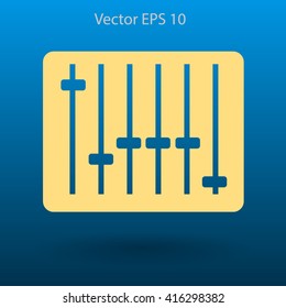 equalizer in retro style vector illustration