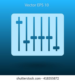 equalizer in retro style vector illustration