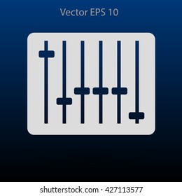 equalizer in retro style vector illustration