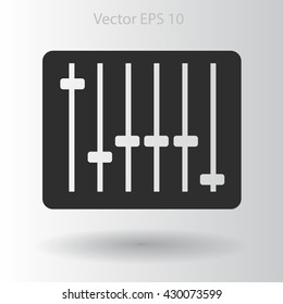 equalizer in retro style vector illustration