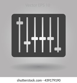 equalizer in retro style vector illustration