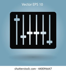 equalizer in retro style vector illustration