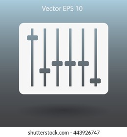 equalizer in retro style vector illustration